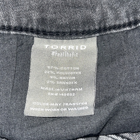 Torrid dark gray super soft jeggings Size 16 tall - Picture 9 of 9